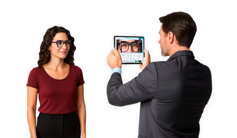 Tecnología interactiva para personalizar lentes